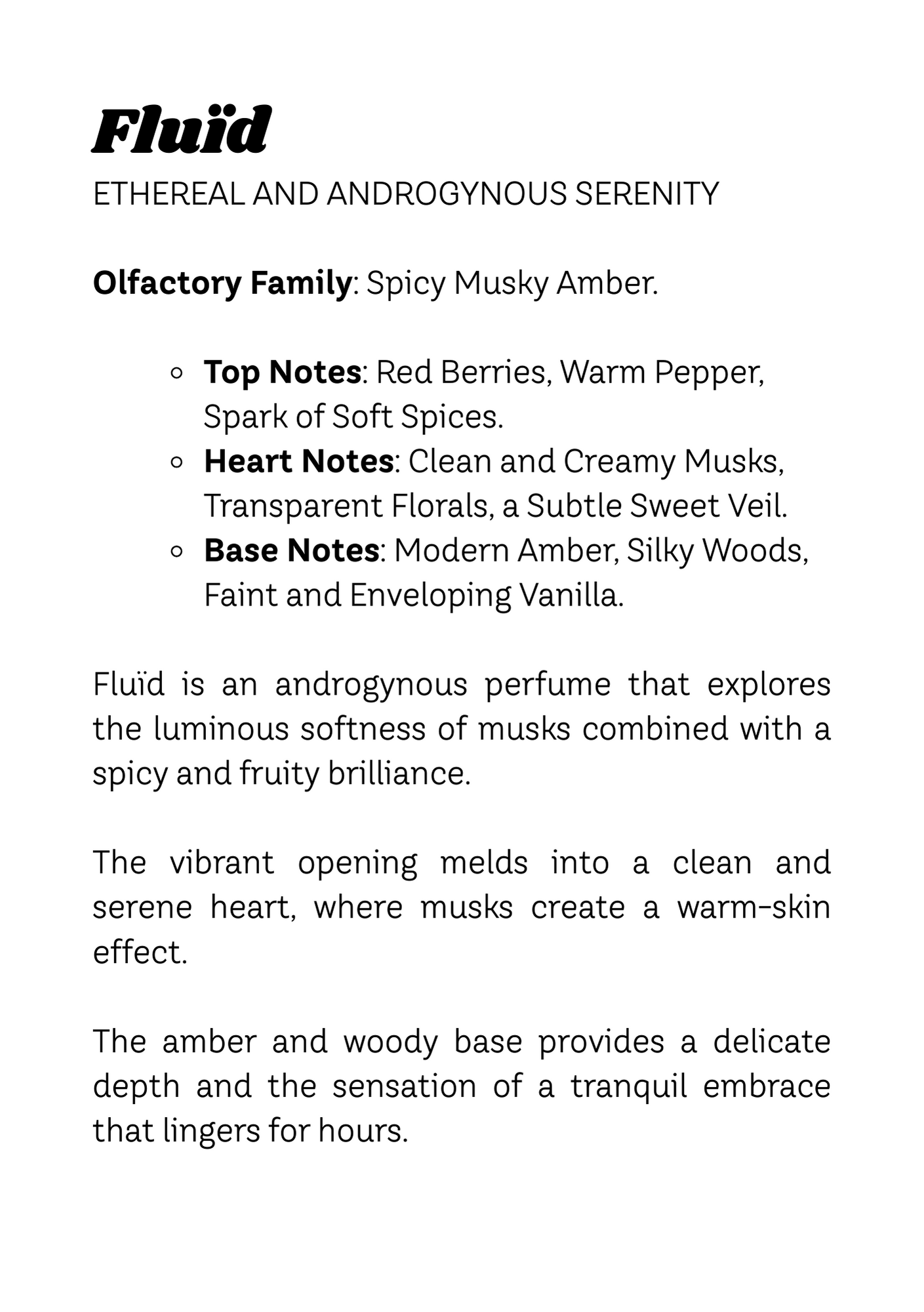 Fluïd - Perfume