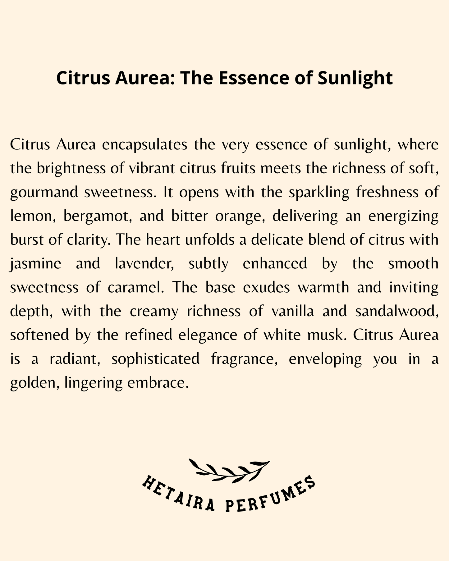 Citrus Aurea Perfume