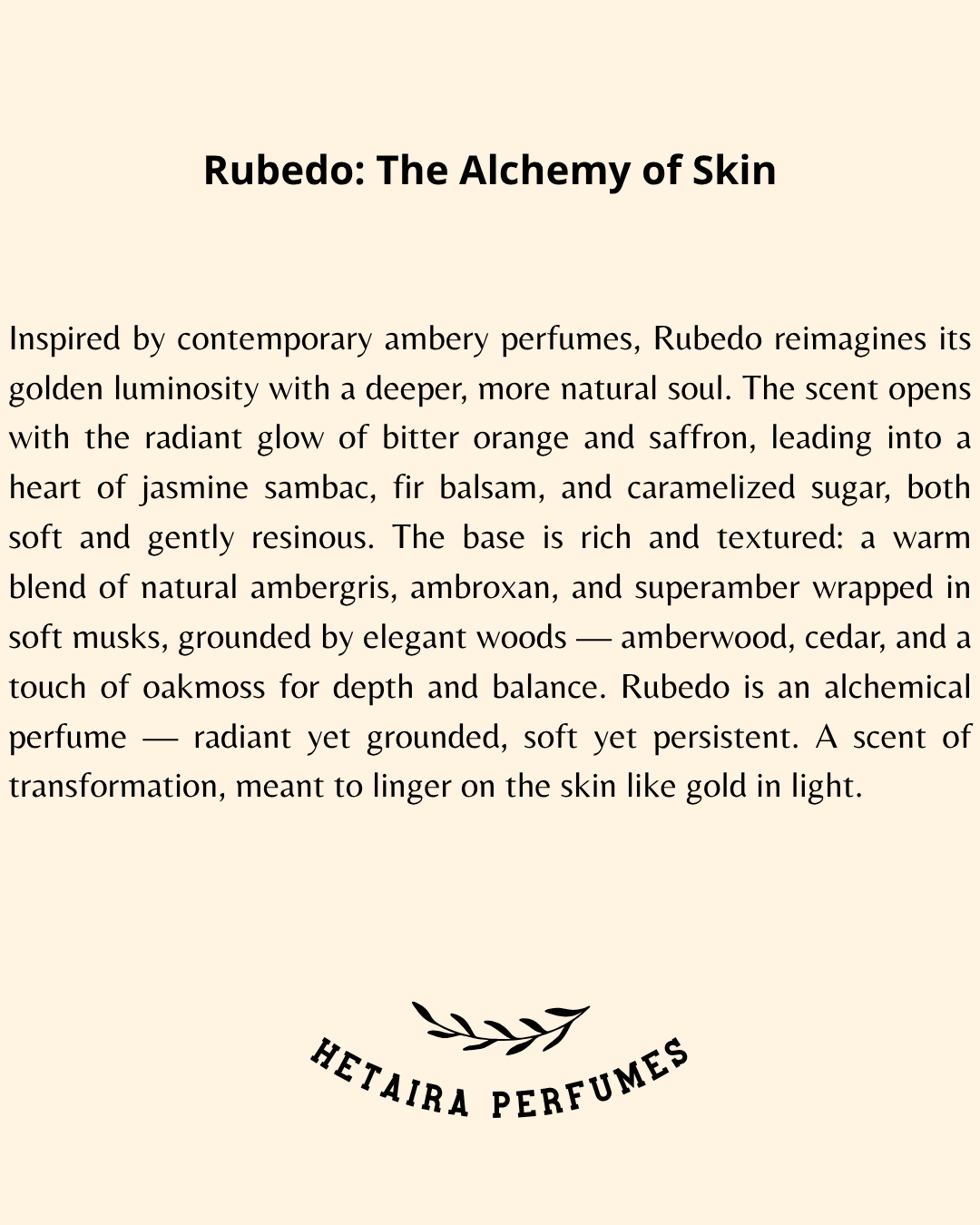 Rubedo Perfume
